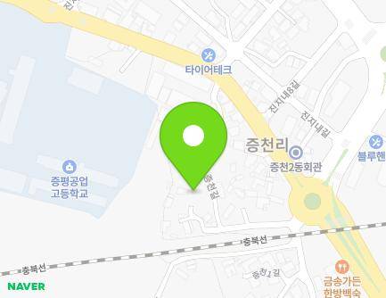 충청북도 증평군 증평읍 증천길 18-8 지도