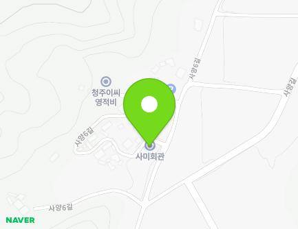 충청북도 진천군 문백면 사양6길 7 (사미마을회관) 지도