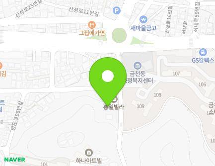 충청북도 청주시 상당구 단재로95번길 103-2 (금천동, 흥일빌라) 지도