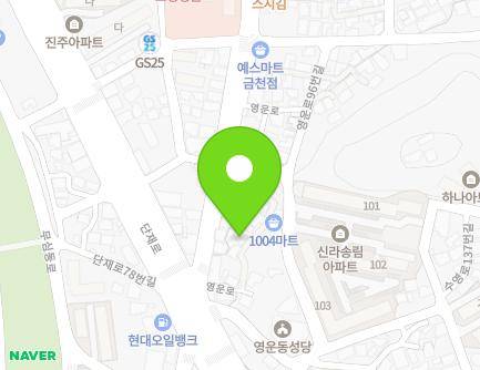 충청북도 청주시 상당구 영운로 78-2 (금천동) 지도