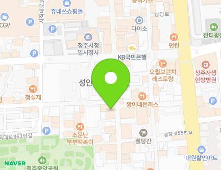 충청북도 청주시 상당구 성안로 38-1 (남문로2가) 지도