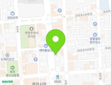 충청북도 청주시 상당구 상당로 130 (북문로2가) 지도