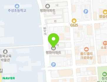 충청북도 청주시 상당구 교서로 38 (영동, 평화아파트) 지도
