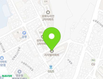 충청북도 청주시 상당구 수영로137번길 30 (영운동, 리치빌아파트) 지도