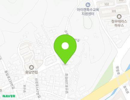 충청북도 청주시 상당구 당산로109번길 22 (용담동, 희정연립) 지도