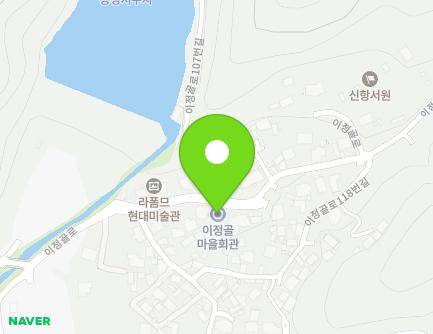 충청북도 청주시 상당구 이정골로 102 (용정동, 이정골마을회관) 지도