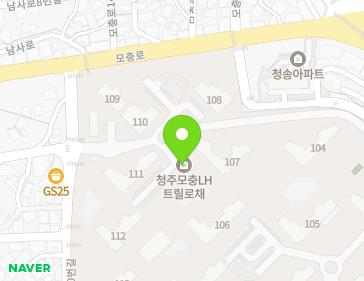 충청북도 청주시 서원구 쌍샘로 22 (모충동, LH트릴로채) 지도