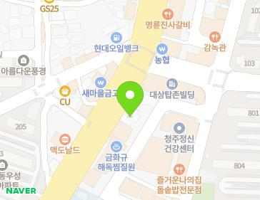 충청북도 청주시 서원구 청남로 2000 (분평동) 지도