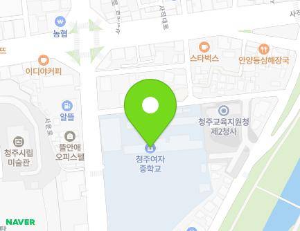 충청북도 청주시 서원구 사운로 60 (사직동, 청주여자중학교) 지도