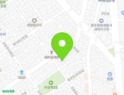 충청북도 청주시 청원구 우암로64번길 5-1 (내덕동, 새싹빌리지) 지도