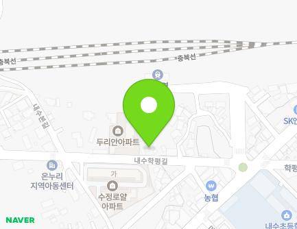 충청북도 청주시 청원구 내수읍 내수학평길 23 지도