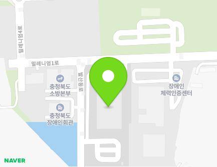 충청북도 청주시 청원구 밀레니엄1로 45 (사천동, 청주실내빙상장) 지도