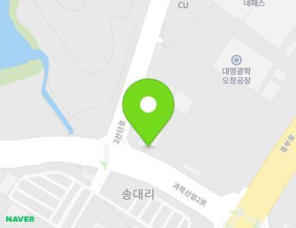 충청북도 청주시 청원구 오창읍 과학산업2로 587-6 지도