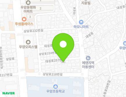 충청북도 청주시 청원구 대성로257번길 11 (우암동, 대명빌라) 지도