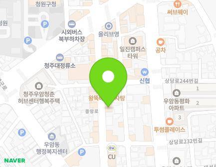 충청북도 청주시 청원구 중앙로 140 (우암동) 지도