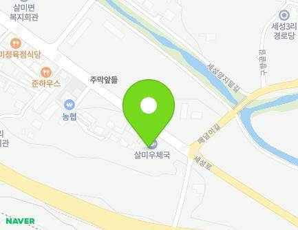 충청북도 충주시 살미면 세성로 68 (살미우체국) 지도