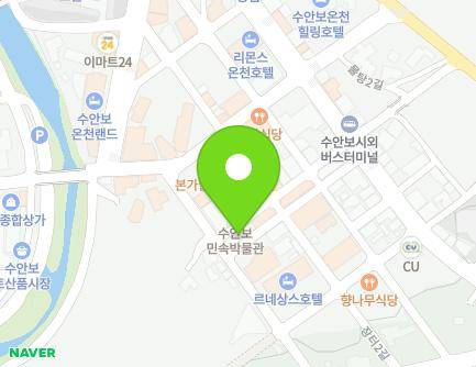 충청북도 충주시 수안보면 장터3길 18-2 (온천1구마을회관) 지도