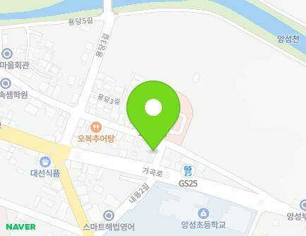 충청북도 충주시 앙성면 용당1길 30 (그린프라자약국) 지도