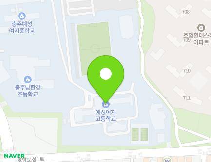 충청북도 충주시 호암대로 42 (호암동, 충주예성여자고등학교) 지도