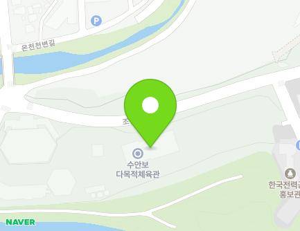 충청북도 충주시 수안보면 조산공원길 60 (수안보다목적체육관) 지도