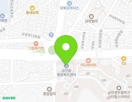 충청북도 청주시 상당구 쇠내로 50 (금천동, 금천동행정복지센터) 지도